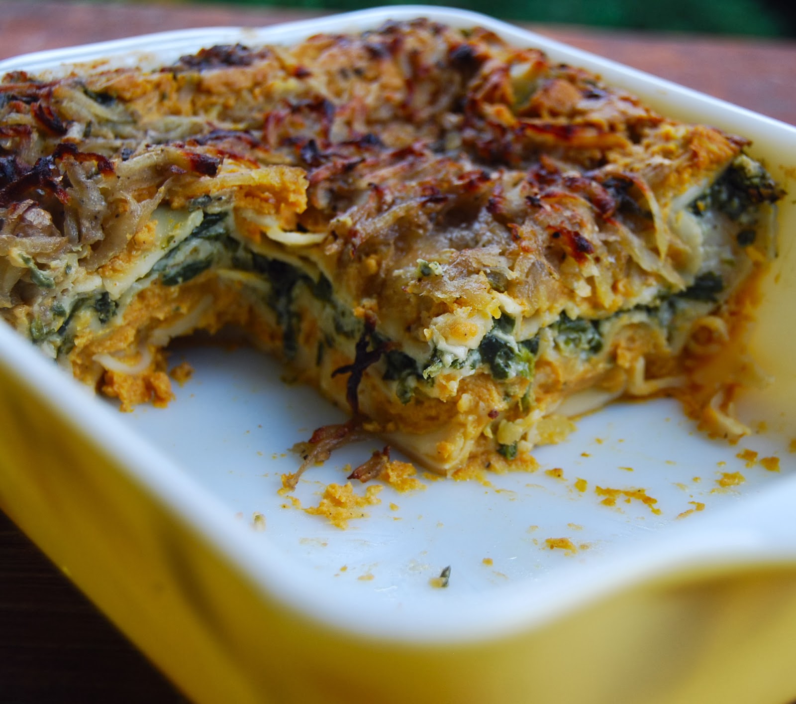 Pumpkin Spinach Lasagna Holy Cow! Vegan Recipes