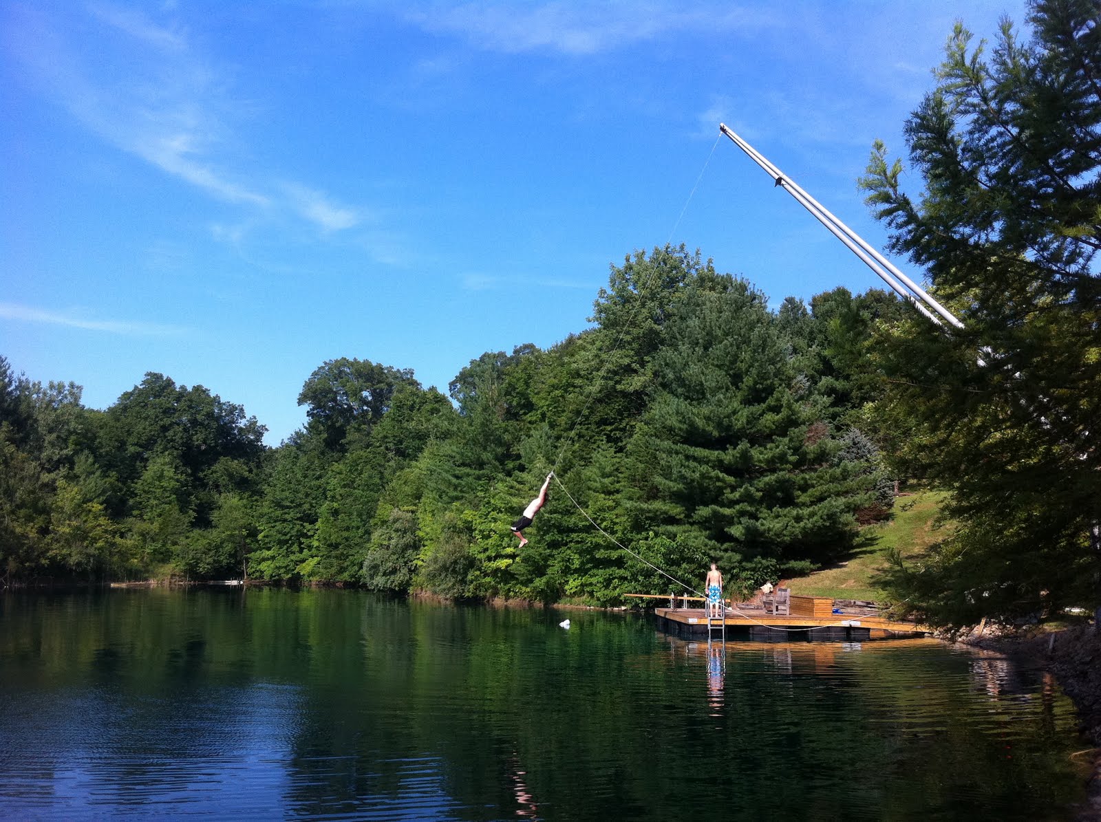 Nate's Fishing Blog: Perfect Pond Rope Swing
