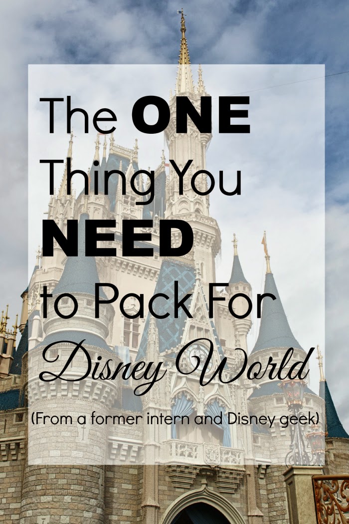 The One Thing You Need to Pack For Disney