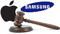 Ilustrasi Apple vs Samsung di pengadilan Apple vs Samsung di pengadilan