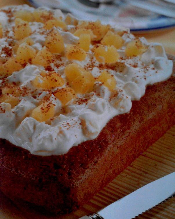 (Low fat) Chocolate pineapple cake