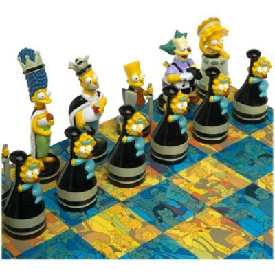 Desenho animado “Os Simpsons” ganha tabuleiro de xadrez 