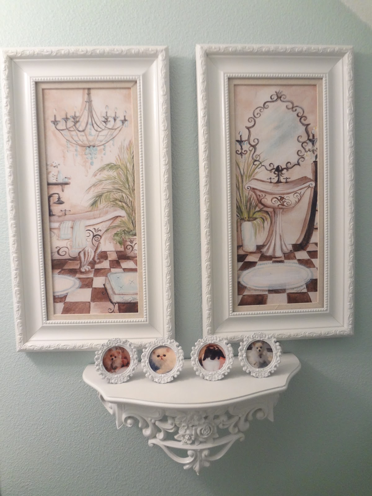 Not So Shabby Shabby Chic Tiny Glittered Frames
