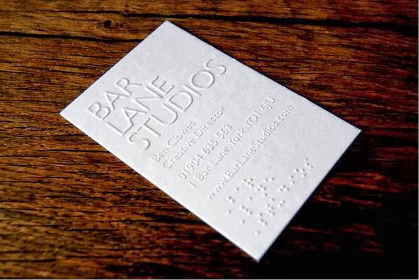 Embossed Business Cards