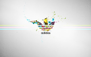 Adidas Logo Colorful Paint Splash HD Wallpaper