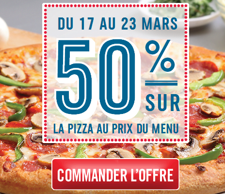 Coupons commande dominos