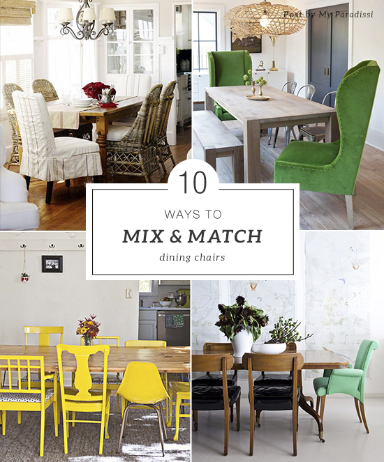 How to mix and match dining room chairs | My Paradissi