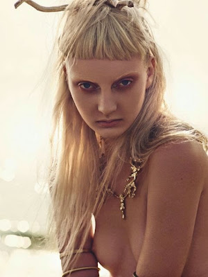 Codie Young goes topless for W Korea magazine July 2014 photoshoot