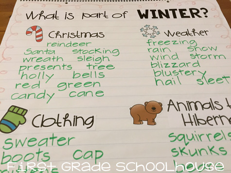 First Grade Schoolhouse: Winter Activities