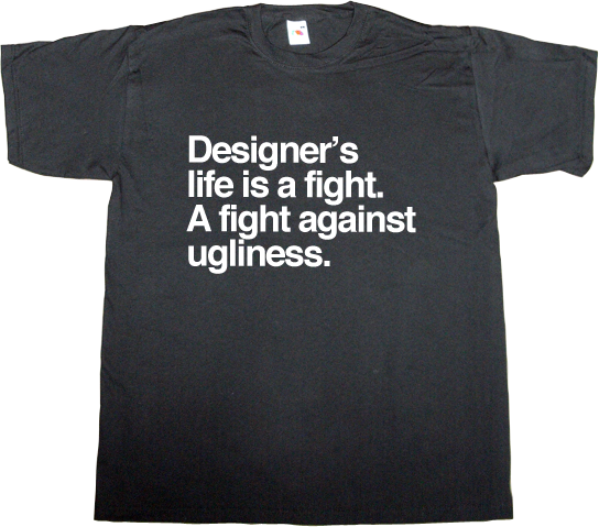 design designer graphic design brilliant sentence massimo vignelli tribute t-shirt ephemeral-t-shirts
