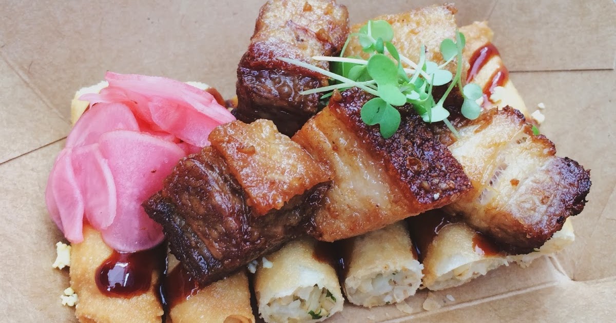Project Adobo Garlic Rice Lumpia and Adobo Pork Belly by Chef Neil Syham