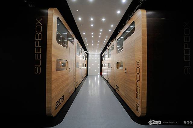 Russia’s first capsule hotel Sleepbox Hotel Tverskaya