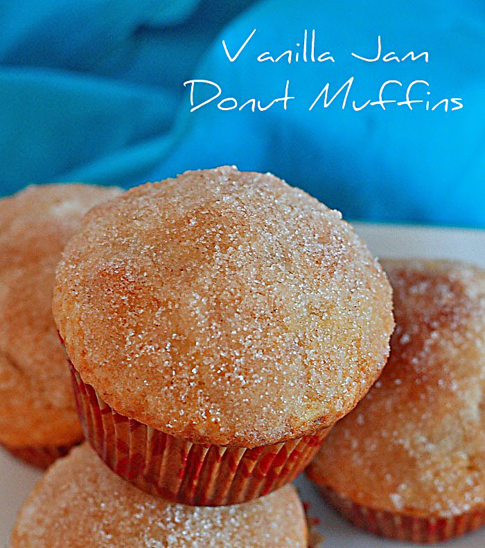 Lemon Drop Vanilla Jam Donut Muffins