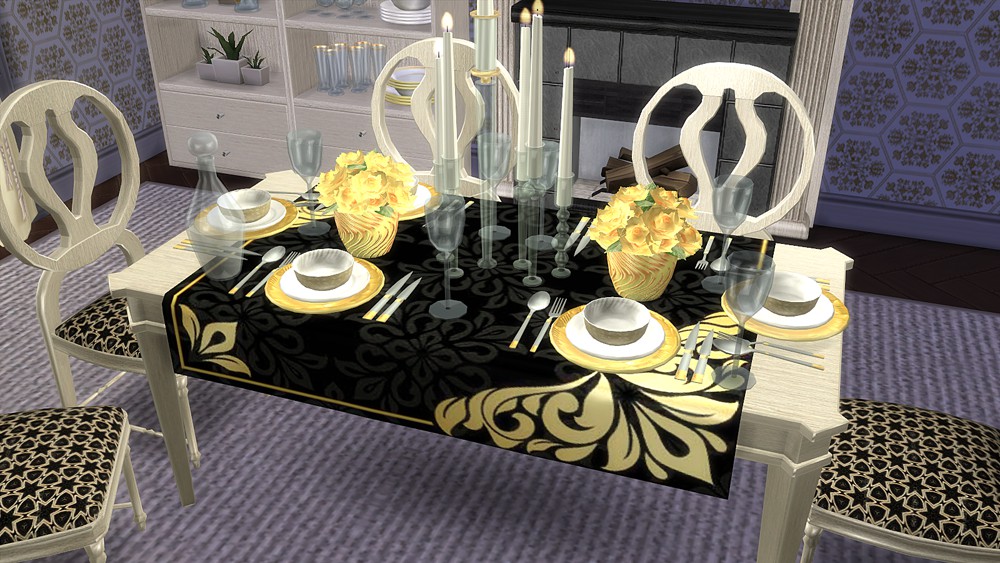 Corporation "SimsStroy" The Sims 4. Dining room sets "Festive reception"