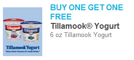 Coupon: Buy 1 Get 1 Free Tillamook Yogurt = Yogurt Cup $0 27 HEAVENLY Coupon: Buy 1 Get 1 Free Tillamook Yogurt = Yogurt Cup $0 27 HEAVENLY