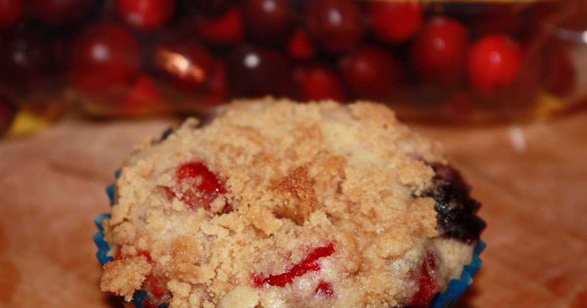 Hungry For More Fresh CranberryBlueberry Crumble Muffins