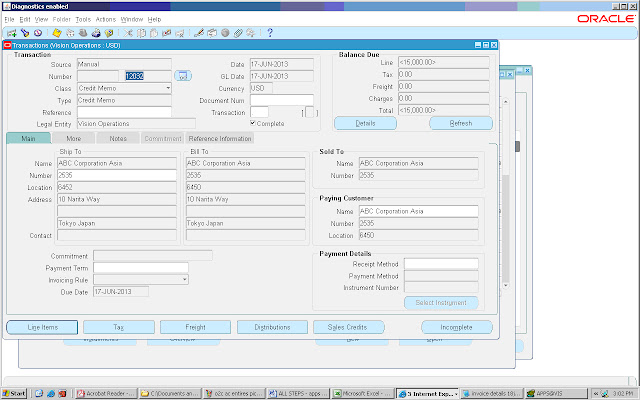 Oracle apps functional  for beginners AR  Types of invoices  Credit