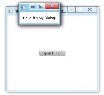 Create Dialog using Stage Create Dialog using Stage