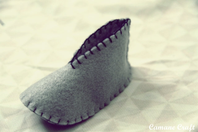 Camane Craft Cara membuat sepatu bayi dari kain flanel