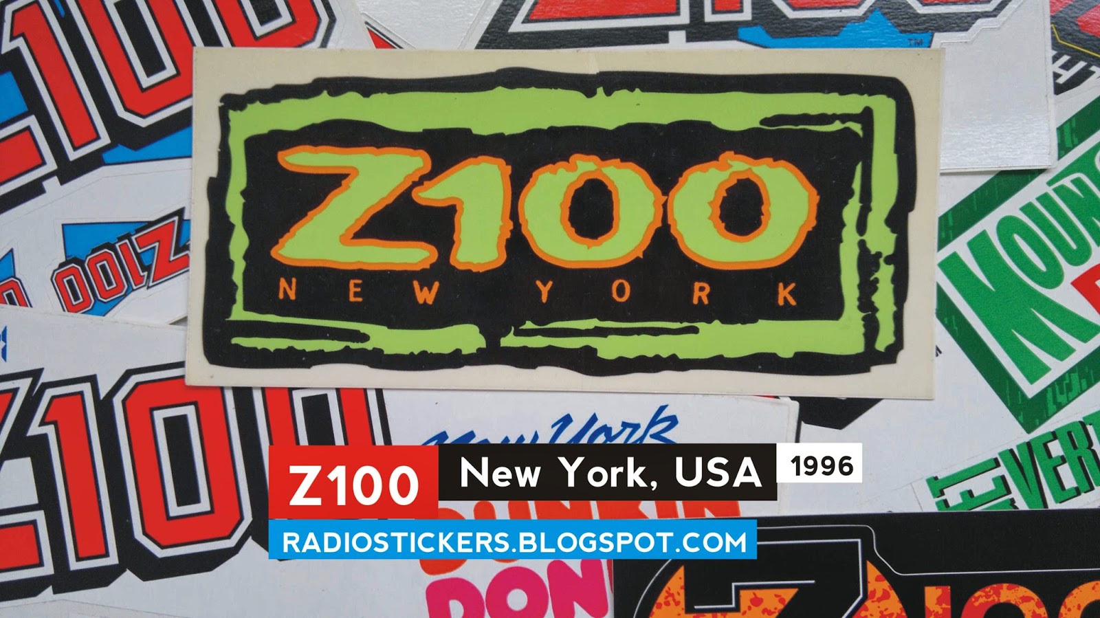 RADIO station stickers... and more! Z100, New York (19832013)