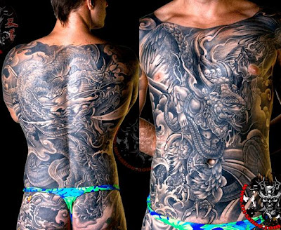 full body dragon tattoo design