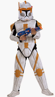 Star Wars Animated Deluxe Clone Trooper Commander Cody Child Costume