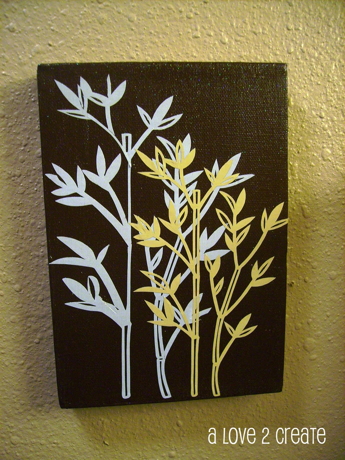 A love to create My canvas art...in the bathroom