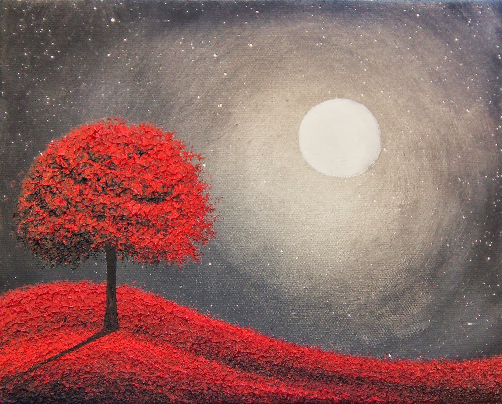 Bing Art by Rachel Bingaman: Starry Sky Dark Art, Black Night Painting