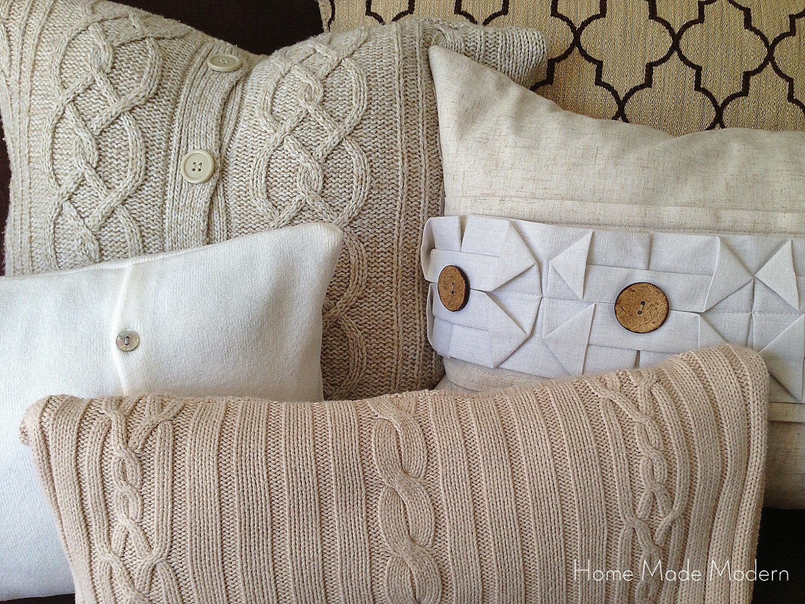 home made modern copycat craft cozy sweater pillows home made modern copycat craft cozy sweater pillows