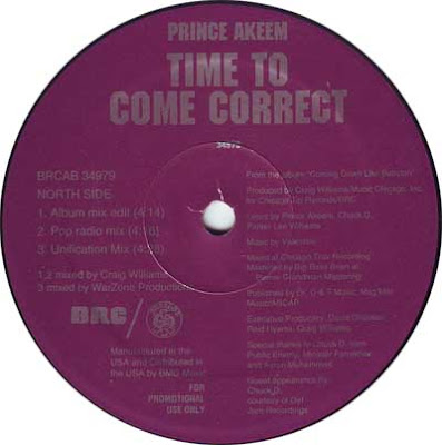 Prince Akeem – Time to Come Correct (Promo CDS) (1991) (320 kbps)