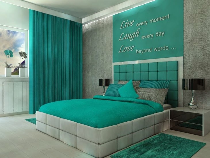 Dormitorios en color turquesa - Dormitorios colores y estilos