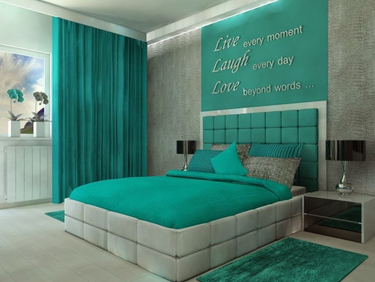 Cuartos decorados con turquesa – dabcre.com