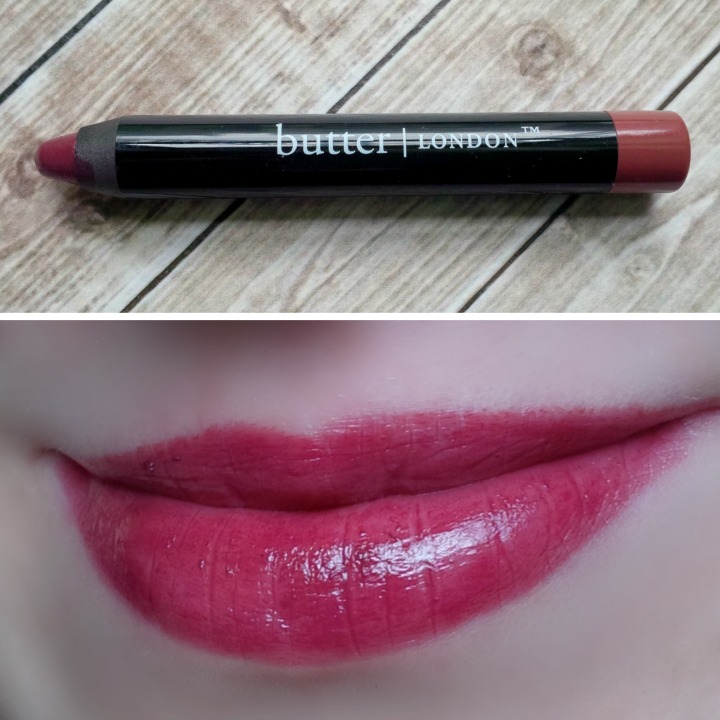 Butter London lip swatch swatches Toff Bloody Brilliant Lip Crayon