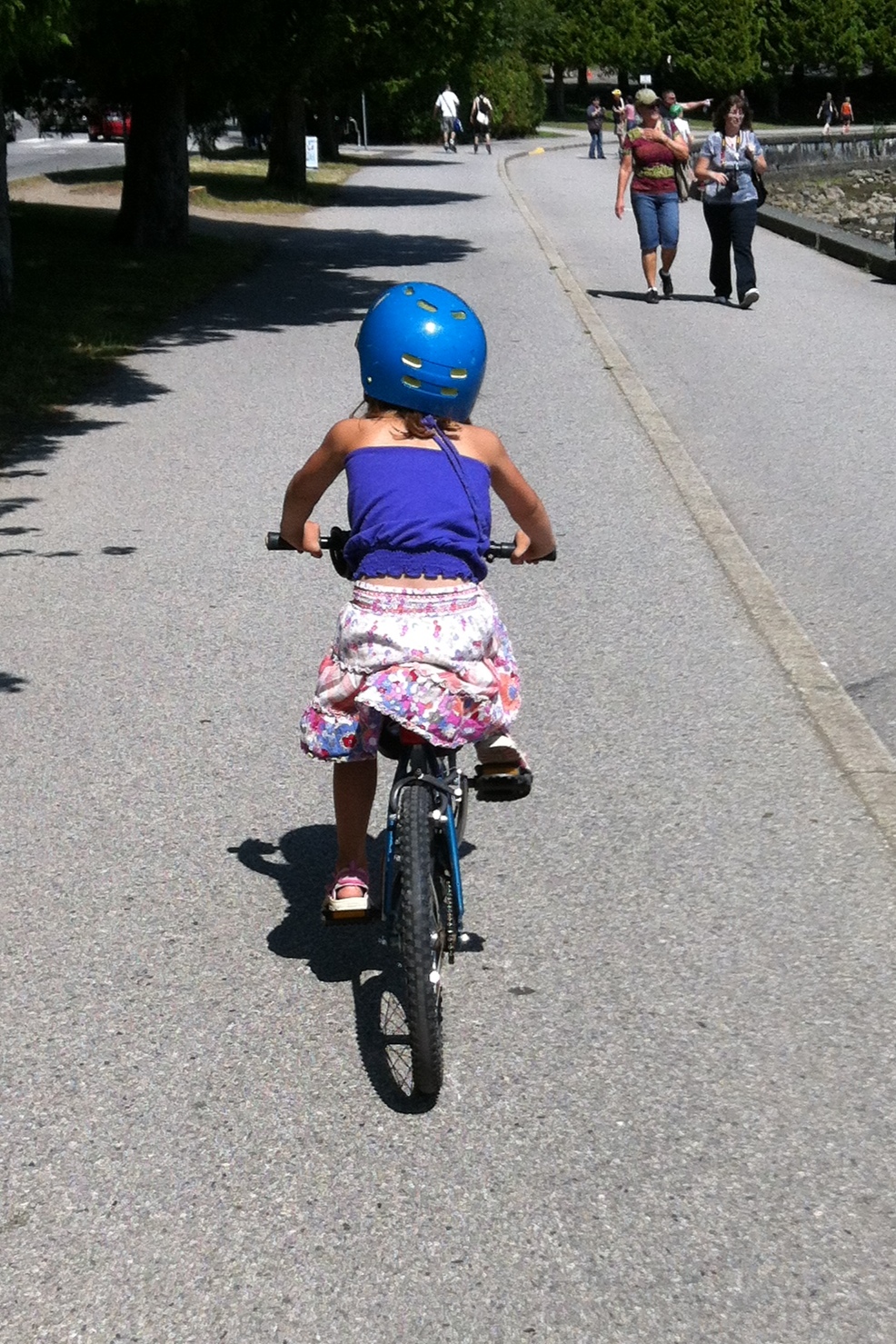 girl riding motorcycle in skirt