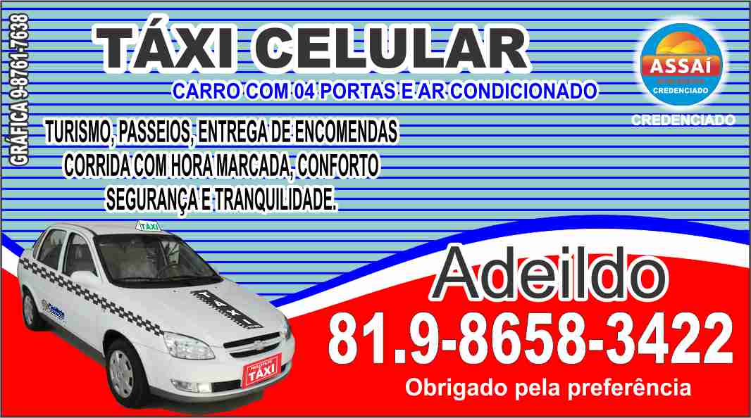 taxi de Paulista PE Brasil