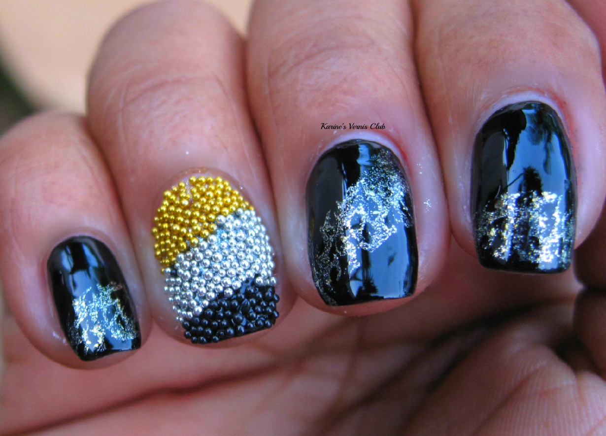 nail art caviar manicure