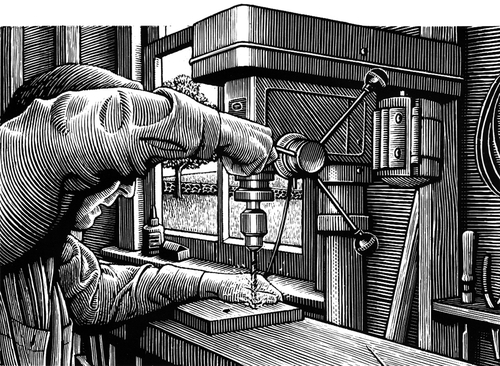 21-Woodwork-Douglas-Smith-Scratchboard-Drawings-Through-Time-and-Lives-www-designstack-co