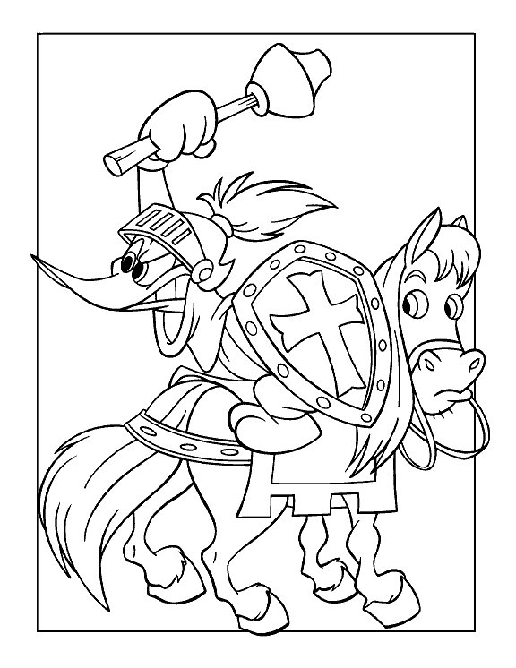 Woody Woodpecker Coloring Pages