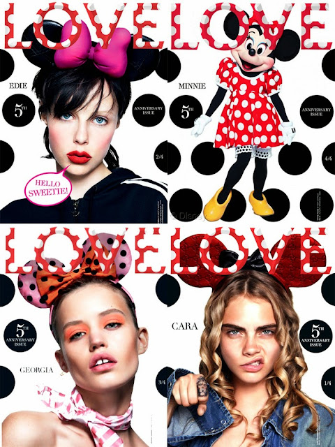 Minnie Mouse, Love Magazine, Cara Delevigne