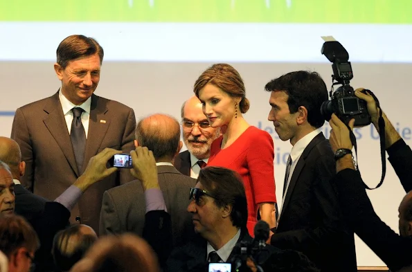 ose Graziano da Silva, Director General of FAO, Queen Letizia of Spain and Ertharin Cousin, Executive Director World Food Programme attend the World Food Day - Expo 2015 