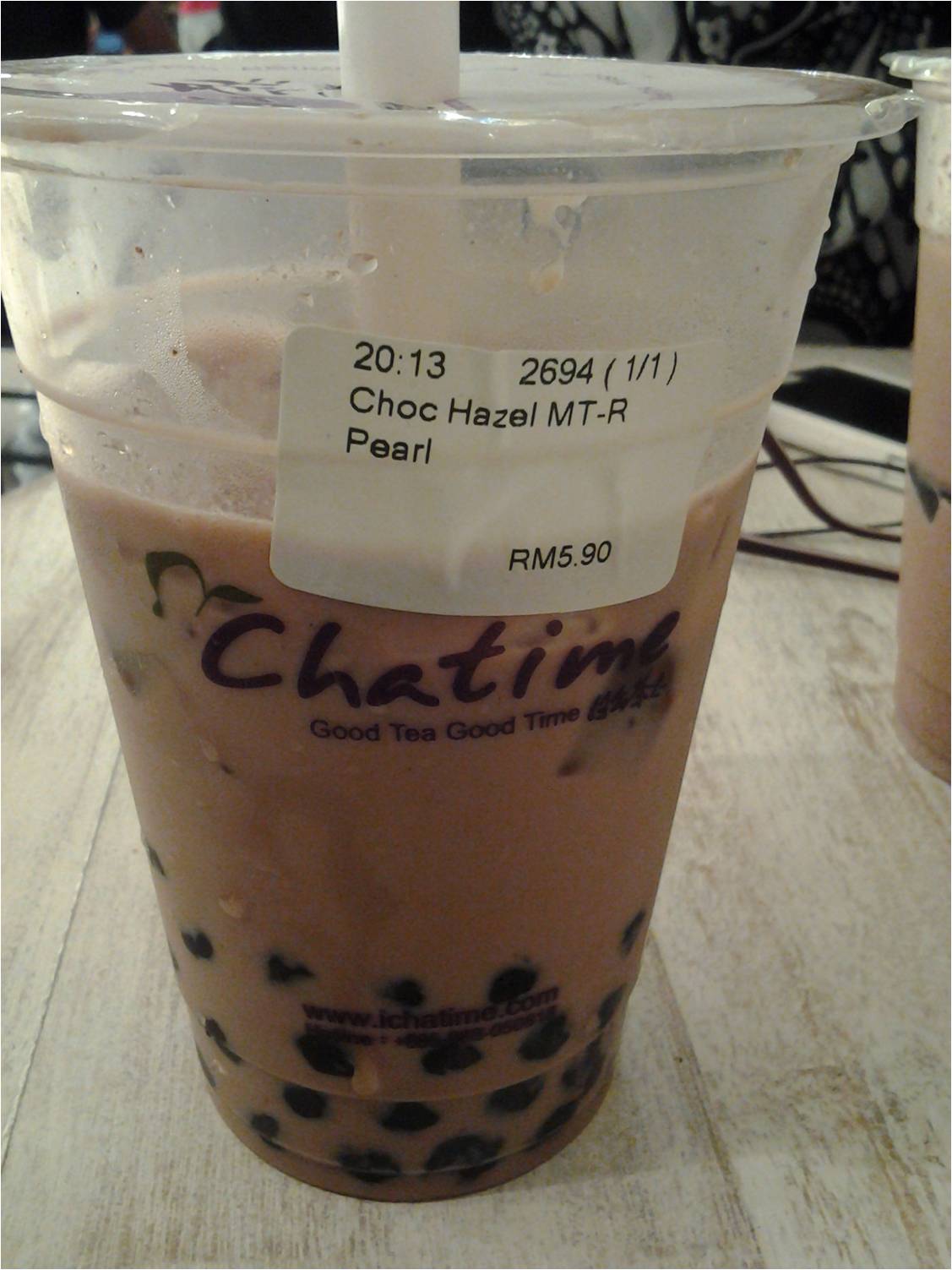 my lOve fOr fOOd Chatime Hazelnut Chocolate Milk Tea