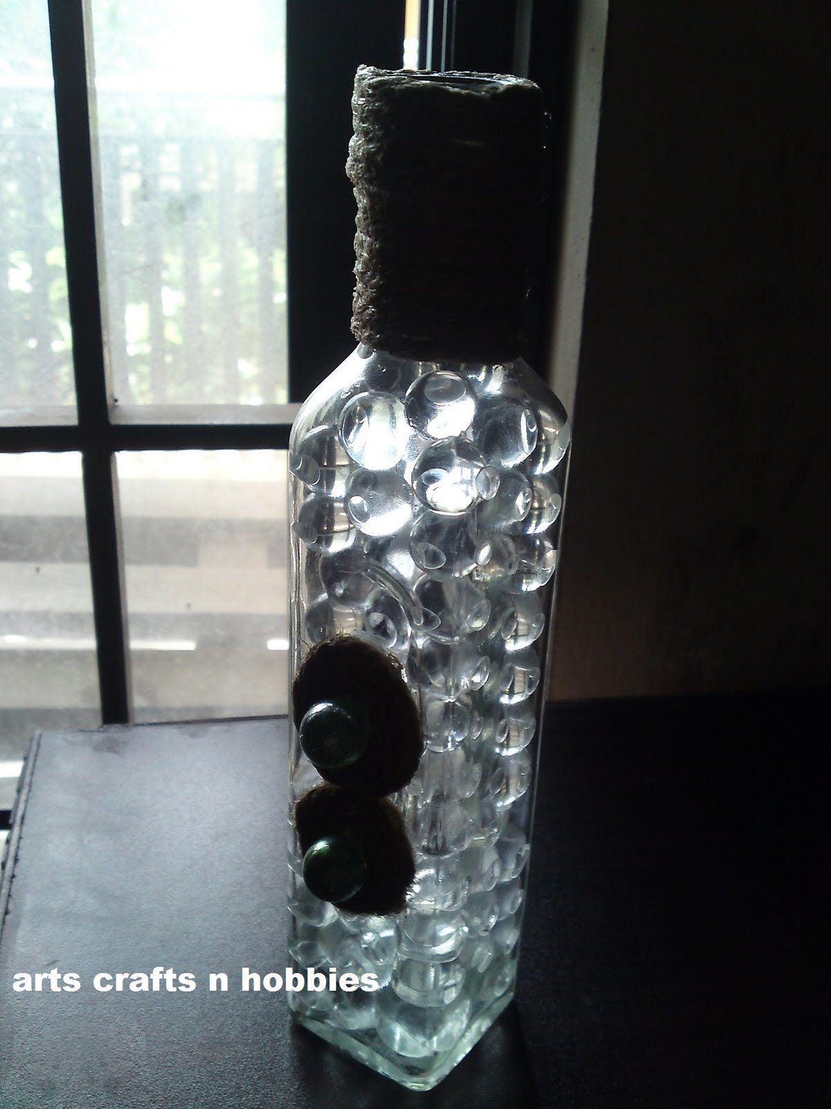 arts crafts n hobbies Empty Olive Oil Bottle Decore Tutorial