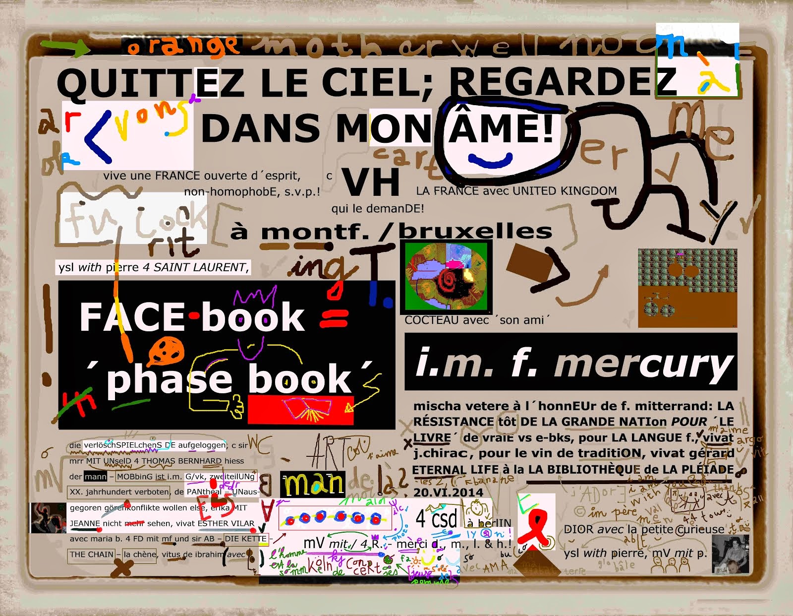 RÉSISTANCE de totalE - preserve books and archives by all mean - ´MASQUES´ 4 mischa vetere critical