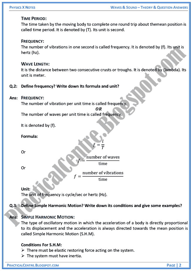 waves-and-sound-theory-and-question-answers-physics-x