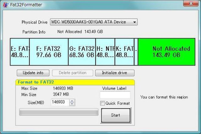 Free Download FORMAT NTFS TO FAT 32