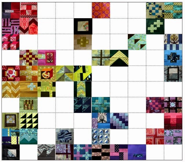 A Quilter's Table Blogger's Quilt Festival Unlocked {Small Quilt