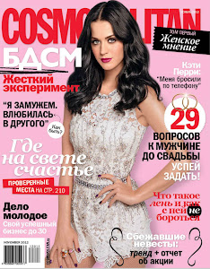 Katy Perry graces the cover of Cosmopolitan Russia November 2012 Issue