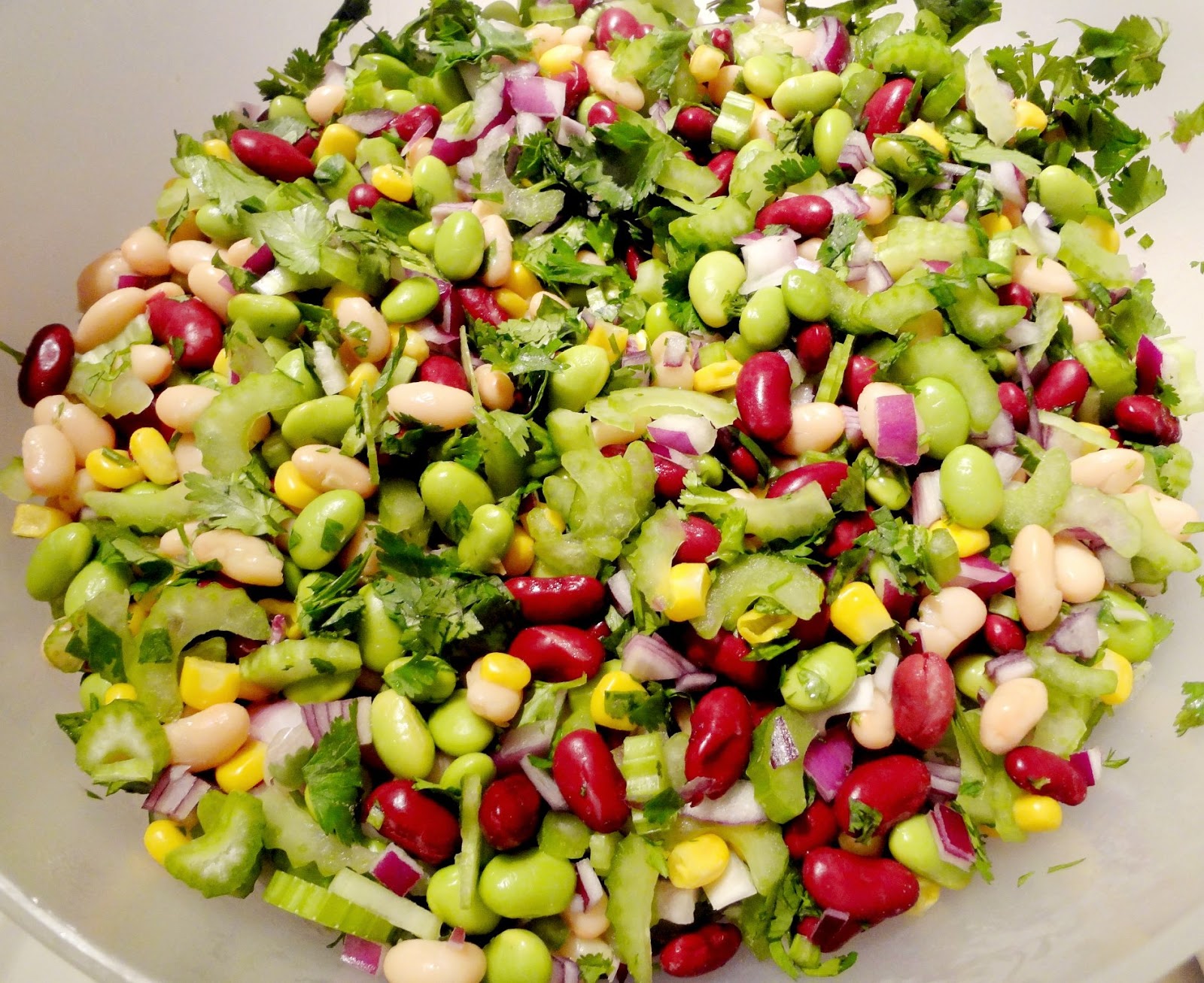 The Kidney, the White, and the Edamame, A New Three Bean Salad