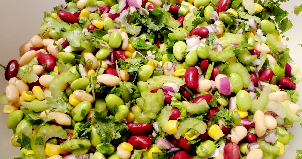 The Kidney, the White, and the Edamame, A New Three Bean Salad