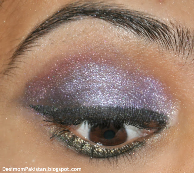 eyemakeup using profusion eye shadow palette dark